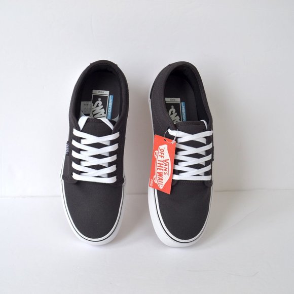 VANS CHUKKA LOW OBSIDIAN BLACK SNEAKER SHOES - Picture 3 of 5